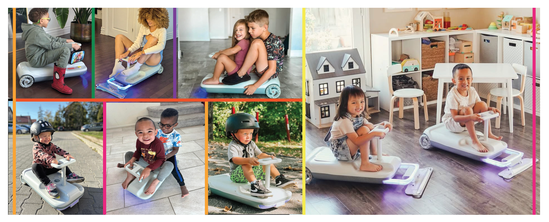 Enfant conduisant un kart de nettoyage 3-en-1 KidsCleanKart